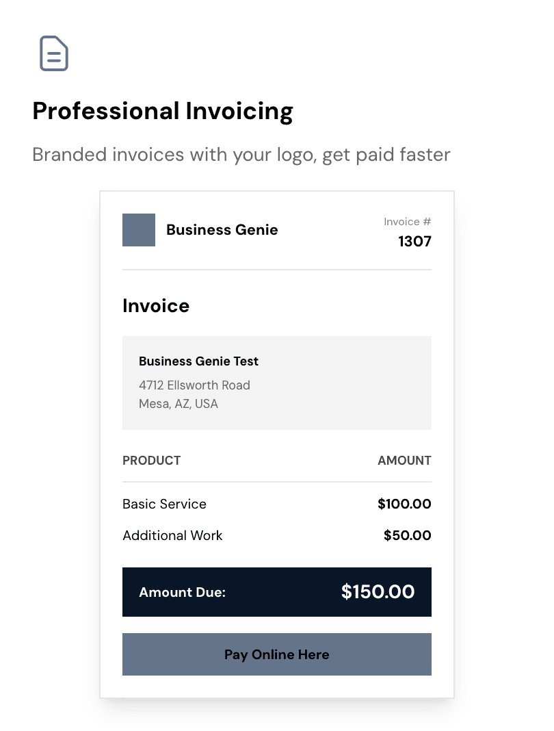 Send the invoice, get paid today